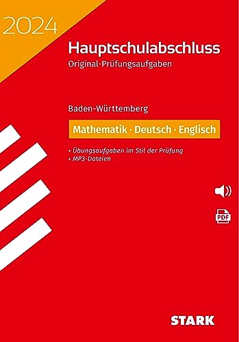 STARK Original-Prüfungen Hauptschulabschluss 2024 - Mathematik, Deutsch, Englisch 9. Klasse - BaWü von Stark Verlag GmbH